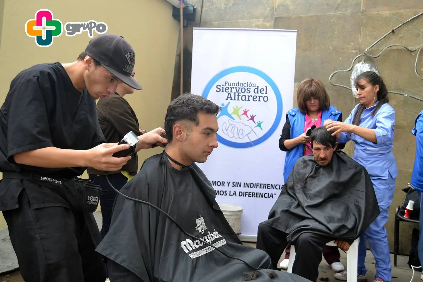 Corte de cabello compartido durante Street Store 2014