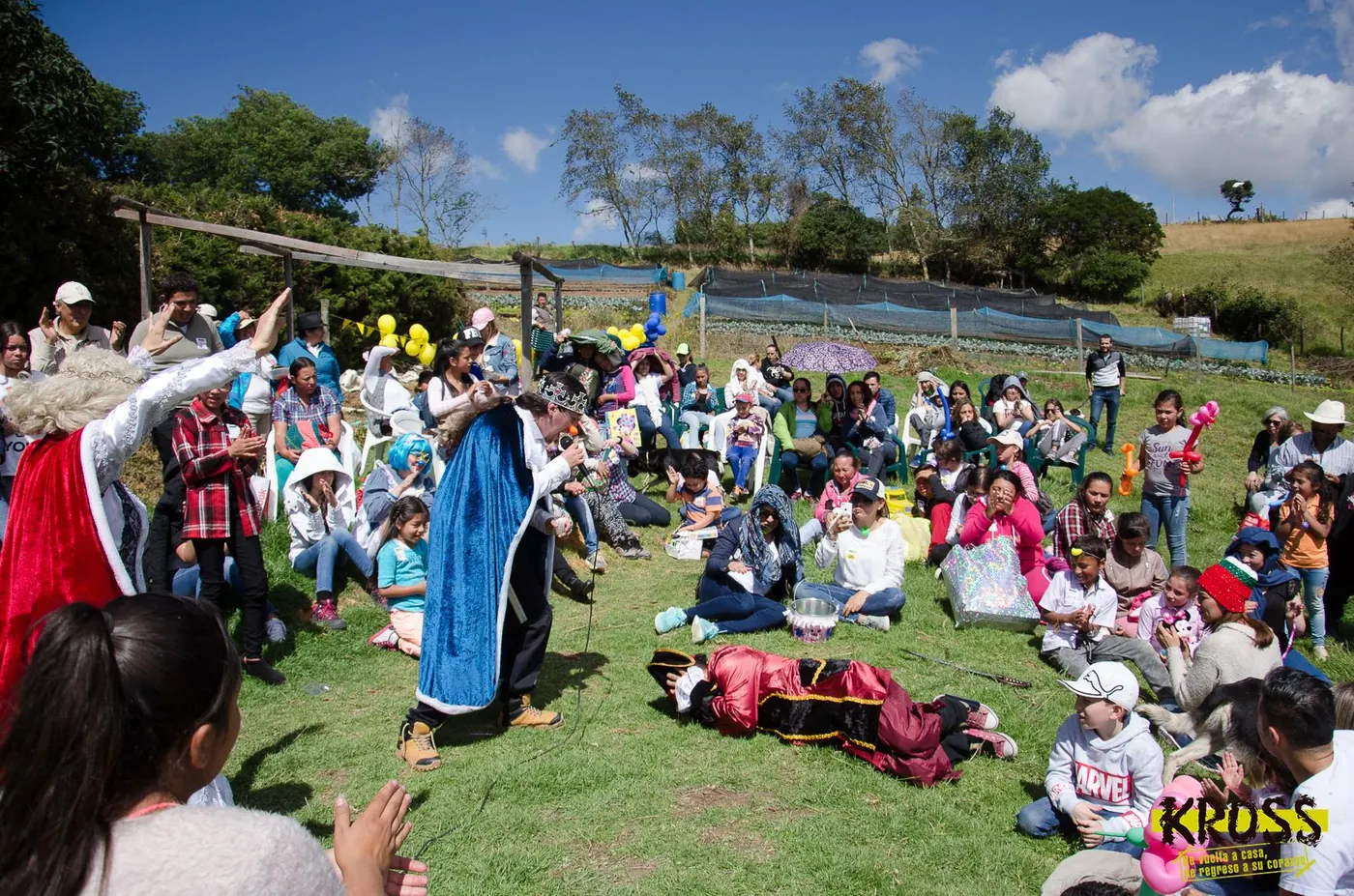 Familias durante la actividad