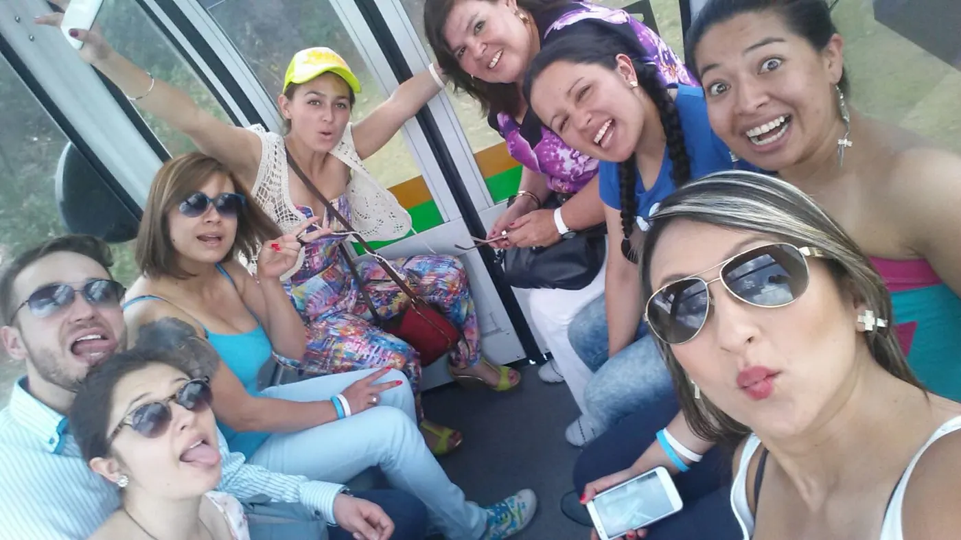 Grupo durante el regreso