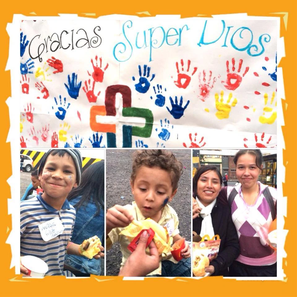 Registro gráfico de LTC2015 con niños y mensaje de gratitud
