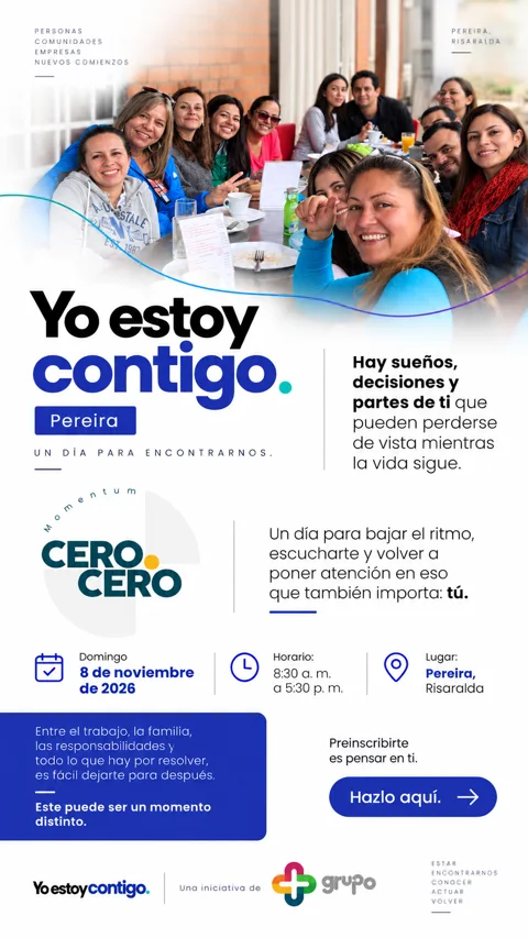 Invitación a Momentum Cero.Cero en Pereira el 8 de noviembre de 2026
